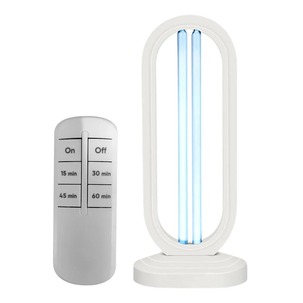 Portable UV Light Sanitizer Lamp UVC Sterilizer with Remote Control & Timer Home Use
