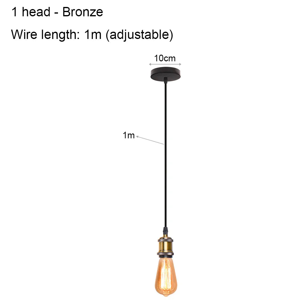 DIY Spider Chandelier Vintage Industrial Pendant Ceiling Light Home Hanging Lamp