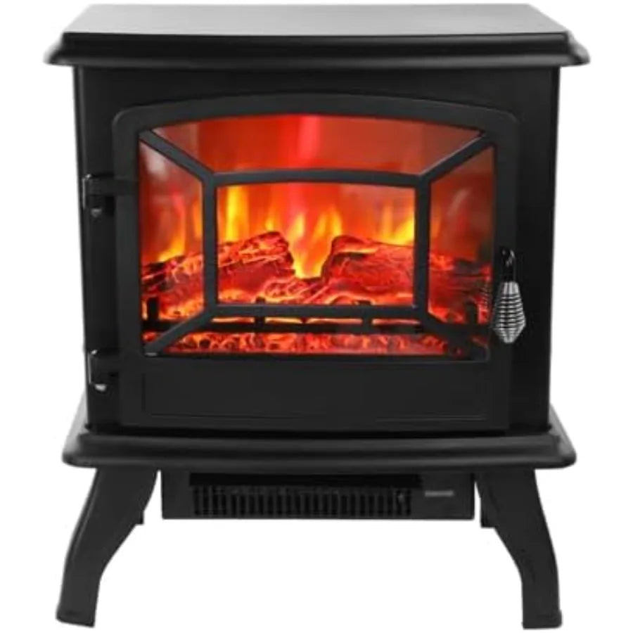 20-Inch-Electric-Fireplace-Stove-Heater-with-Realistic-Flame-&-Adjustable-Heat-Indoor-Fireplaces