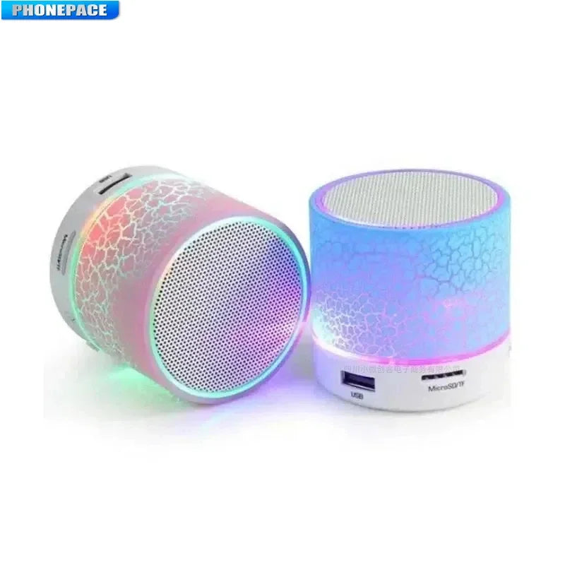 Mini Bluetooth Speaker LED Portable Wireless Subwoofer USB SD Card Music Player