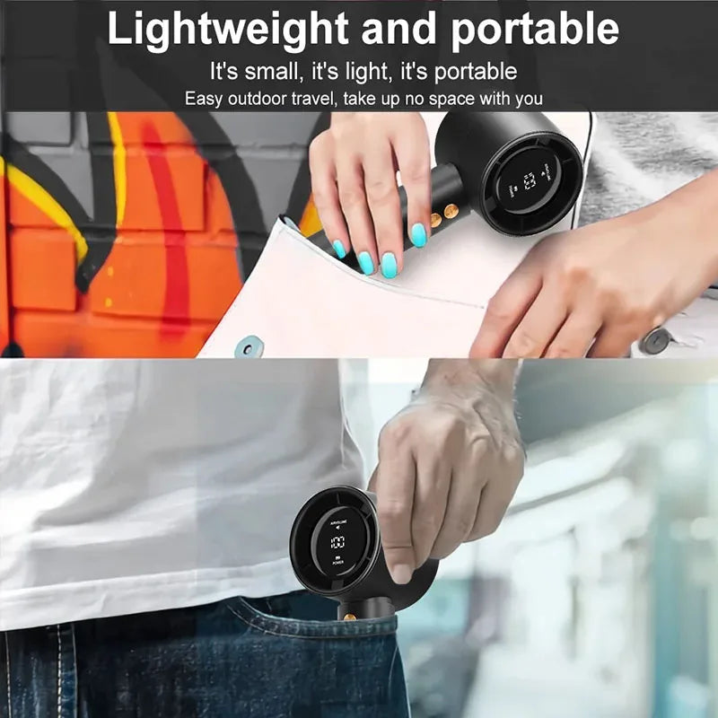 Portable Handheld Fan 100-Speed Turbo Mini Cooling Fan