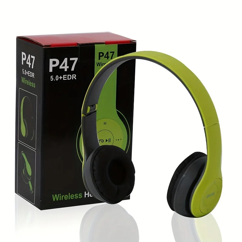 Wireless Bluetooth 5.0 Foldable Headphones Stereo Over Ear Sports Gaming Headset