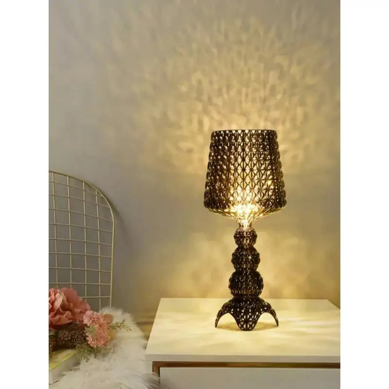 Italian Designer Wine Glass Lamp Acrylic Ambient Table Light for Bedroom Living