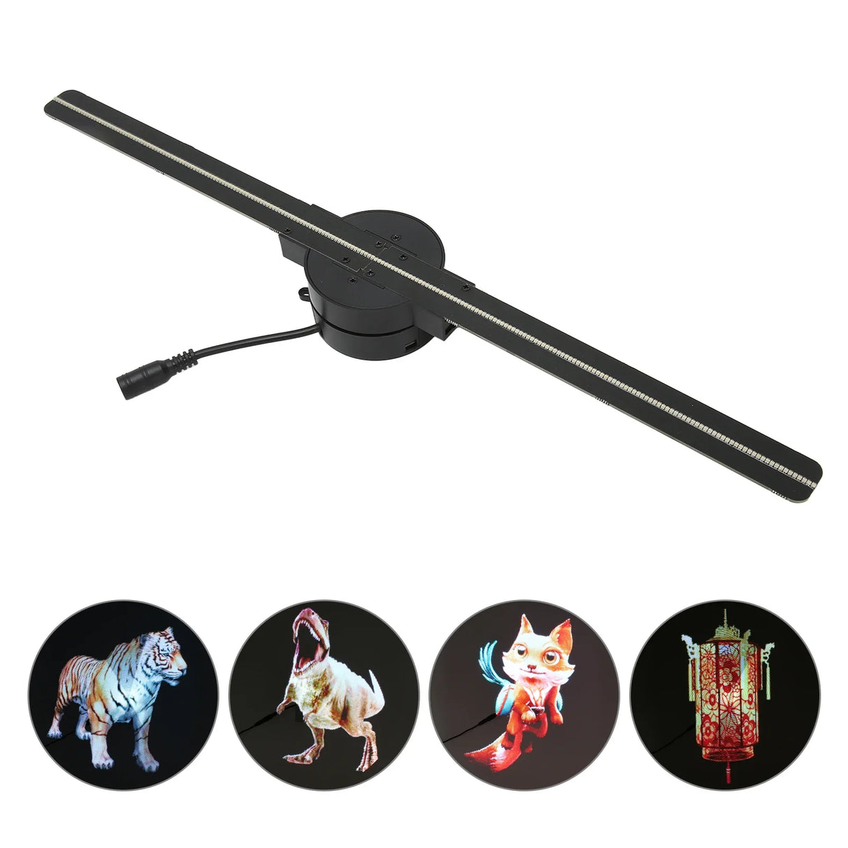 WiFi 3D Hologram Fan Projector 176° View Advertising Display for Business