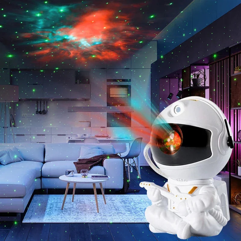 Astronaut Star Projector Galaxy Night Light LED Nebula Ceiling Lamp for Bedroom