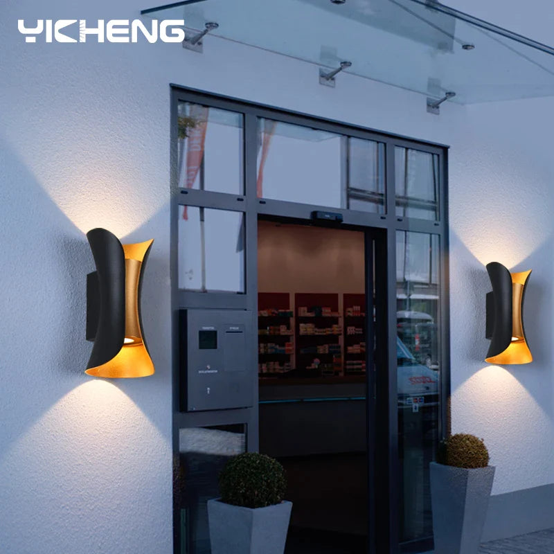 IP65 LED Outdoor Wall Light – 6W/10W Waterproof Aluminum Sconce for Porch Garden