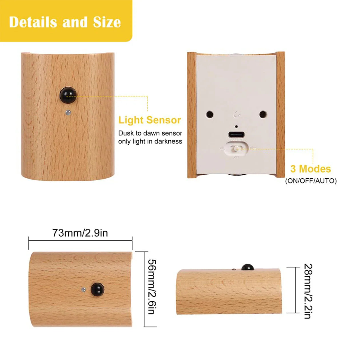 Rechargeable Motion Sensor Wall Light