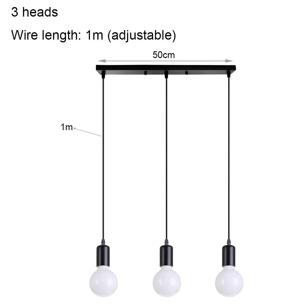 DIY Spider Chandelier Vintage Industrial Pendant Ceiling Light Home Hanging Lamp