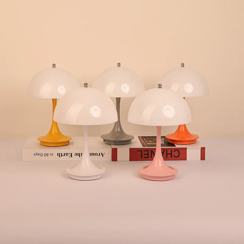 Rechargeable Dimmable LED Table Lamp Touch Control Bedside Light for Bedroom