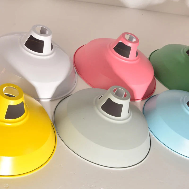 26cm LED Pendant Light 7-Color Dimmable with Scandinavian Wood Decor