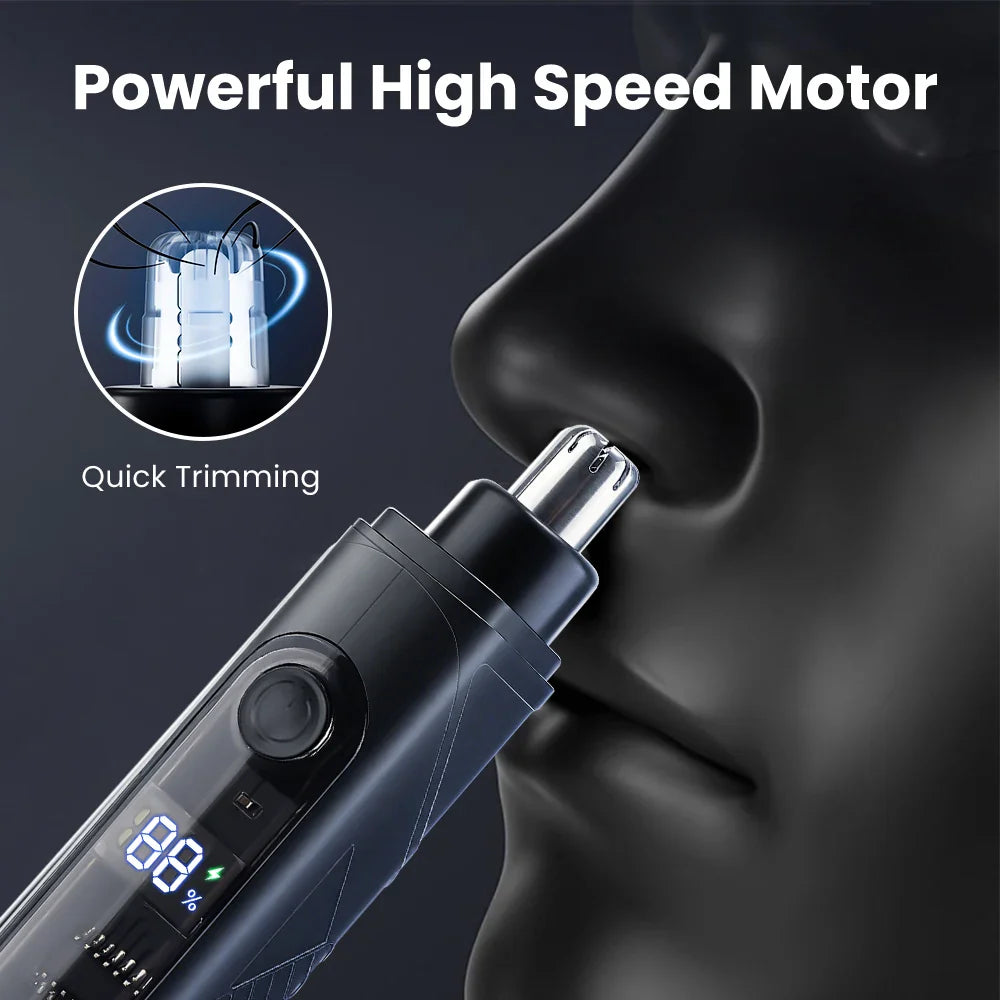Electric Nose Hair Trimmer USB Rechargeable Ear & Nose Hair Remover for Men