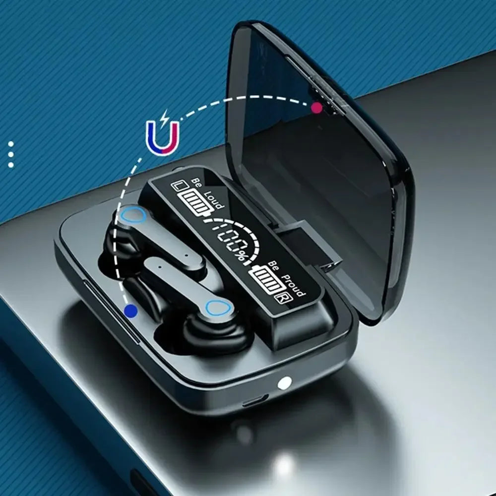 Wireless Bluetooth Earbuds with LED Display Touch Control Sports In-Ear Headset