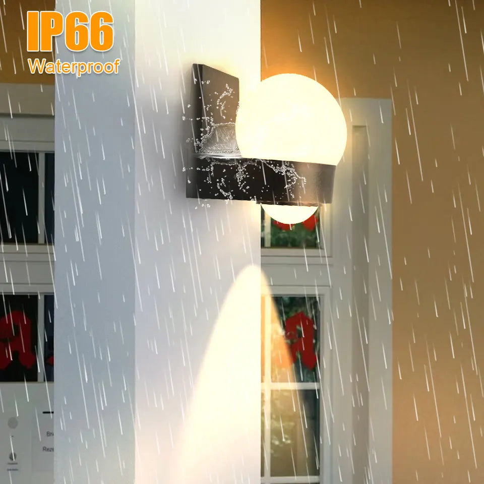 IP66 Waterproof LED Wall Light 8W Outdoor Indoor Lamp for Porch Balcony