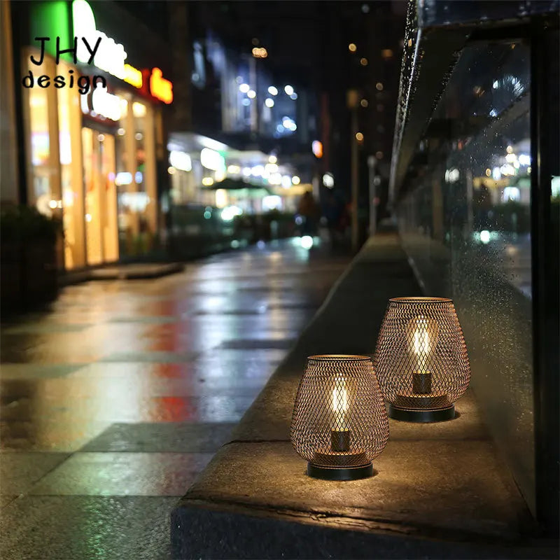 2 Pack Cordless LED Lantern Table Lamps Battery Powered Wireless Indoor Outdoor