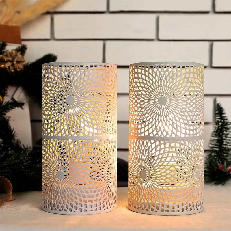 2Pcs Battery LED Table Lamps – Modern Cylinder Cordless Lights for Home & Wedding