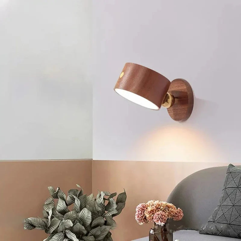 Touch Control Wall Lamp USB Rechargeable Dimmable LED Reading Light Bedroom