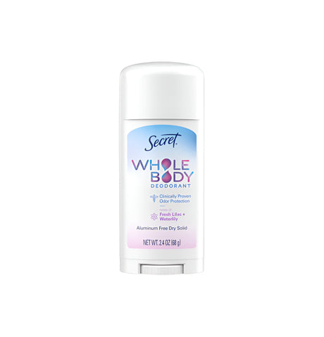 Secret-Whole-Body-Deodorant-Fresh-Lilac-&-Waterlily-2.4oz-New-Deodorants