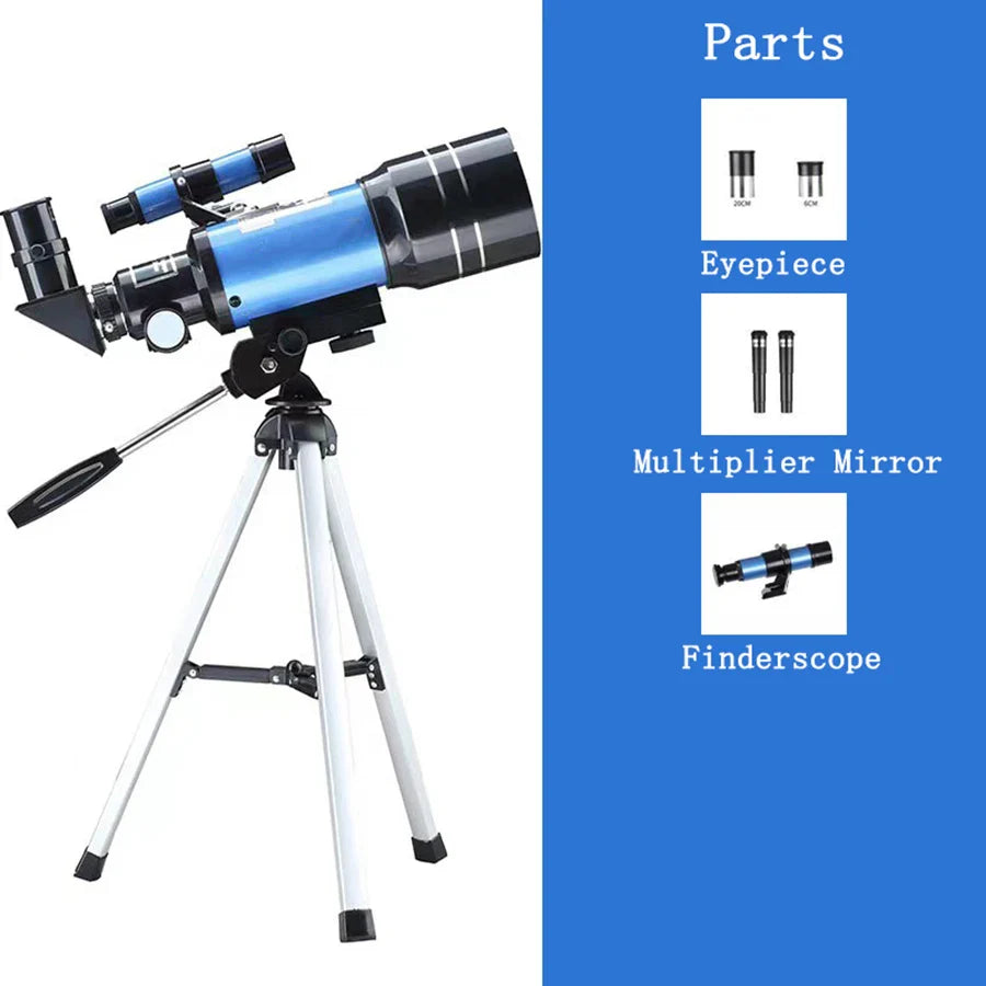 150X HD Astronomical Telescope with Night Vision Long Range Star Moon Viewing Scope