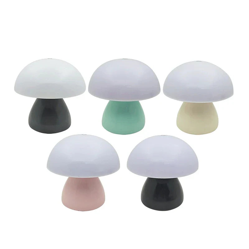 Mushroom LED Table Lamp Touch Rechargeable Desk Night Light Nordic Bedroom Decor