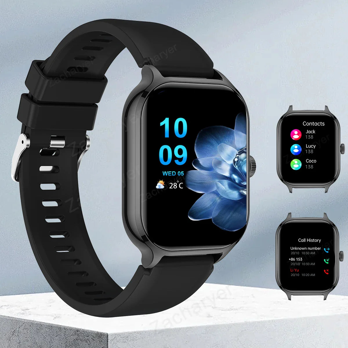 Smart Watch Bluetooth Call Fitness Tracker Sports Modes Notifications for iOS Android