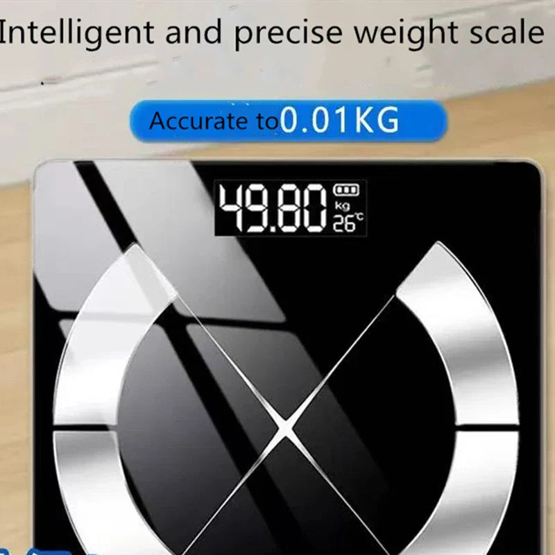 Smart Digital Scale with LED Display – USB Rechargeable Electronic Home Device