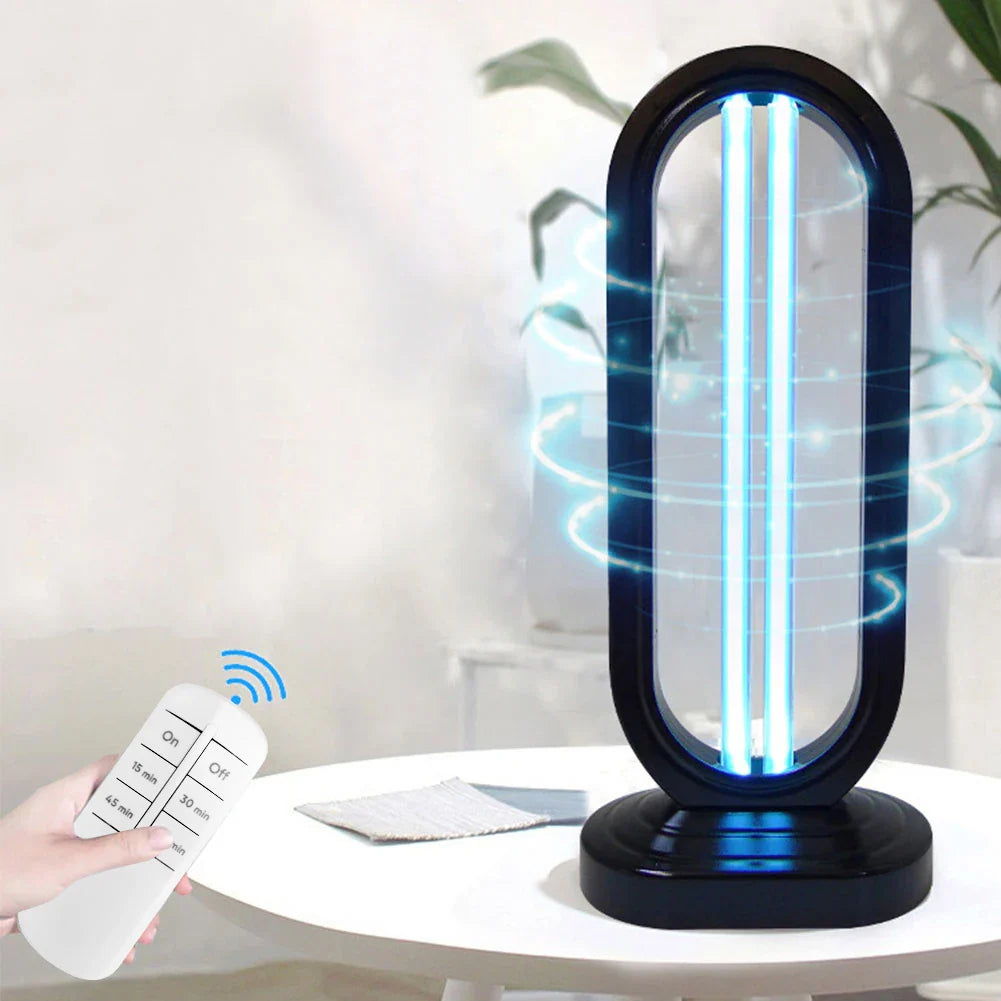 Portable UV Light Sanitizer Lamp UVC Sterilizer with Remote Control & Timer Home Use