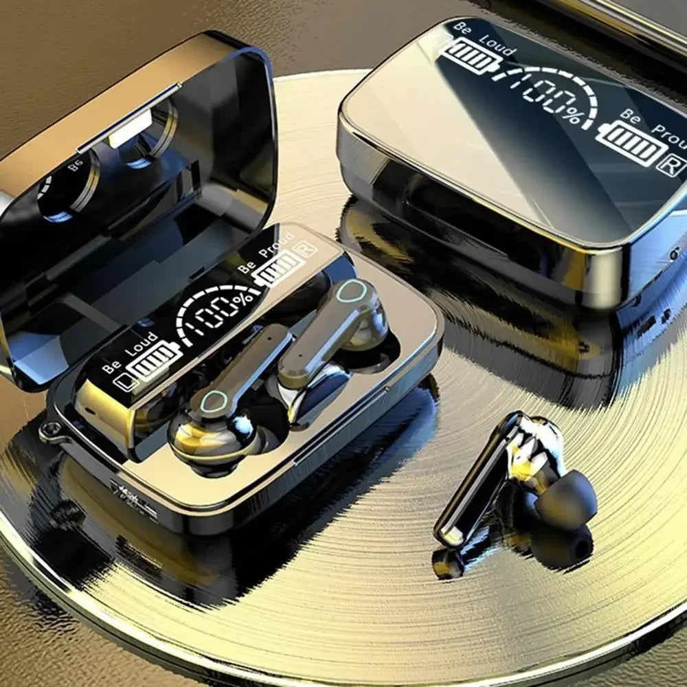 Wireless Bluetooth Earbuds with LED Display Touch Control Sports In-Ear Headset