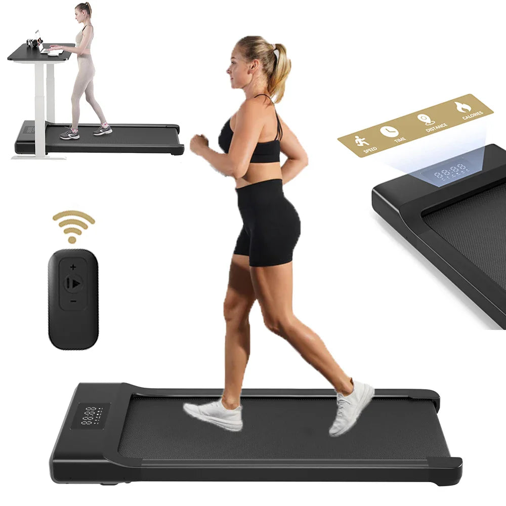 39.4in-Under-Desk-Walking-Pad-Treadmill-2.5HP-Portable-Home-Remote-LED-Screen-Treadmills