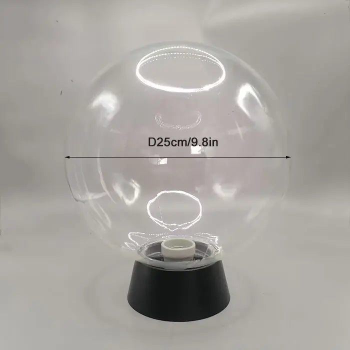 Outdoor Post Lamp Black Globe Fence Deck Pillar Light for Yard Porch