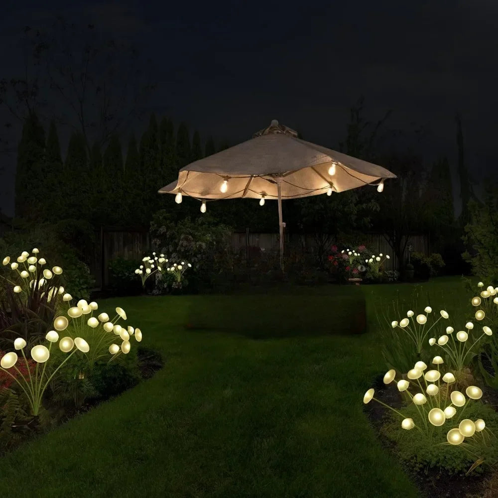 Solar Jellyfish Lights Outdoor LED Mushroom Garden Lights Waterproof Lawn Decor