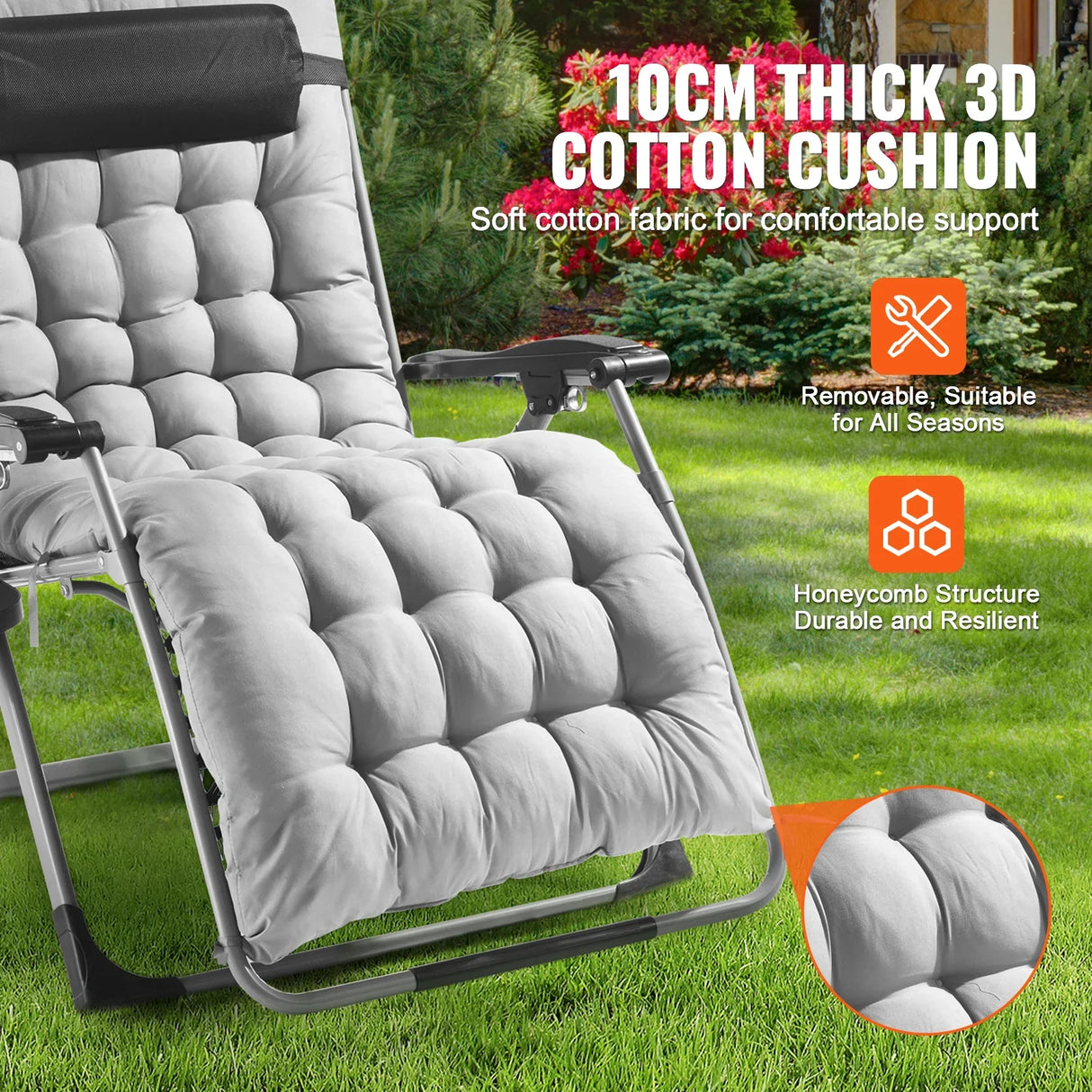 Zero Gravity Recliner Chair Adjustable Anti Gravity Lounge Chair with Cup Holder