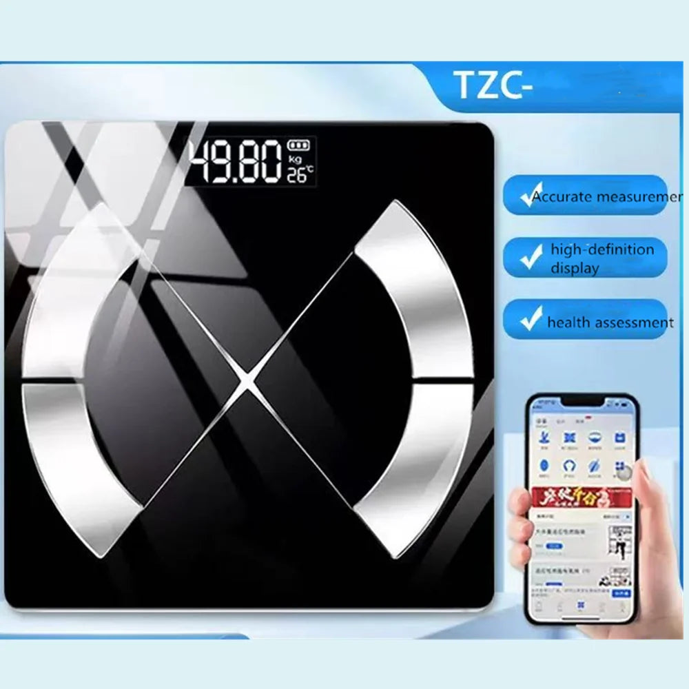 Smart Digital Scale with LED Display – USB Rechargeable Electronic Home Device