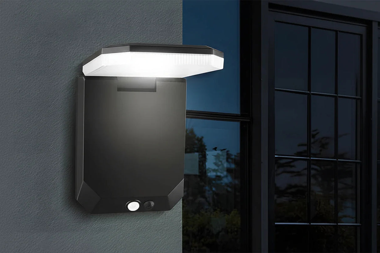Solar Motion Sensor Wall Light – Outdoor LED IP65 Security Light for Patio/Garage