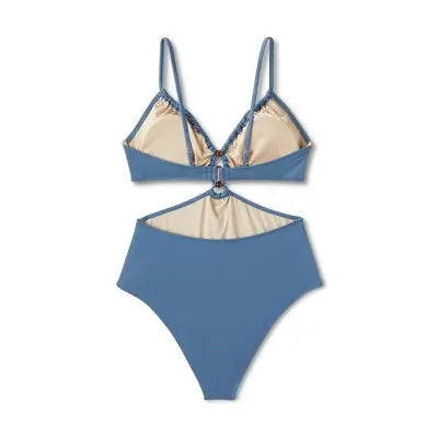 Shade & Shore Women's One Piece Swimsuit Monokini Cut Out Bead Swimwear