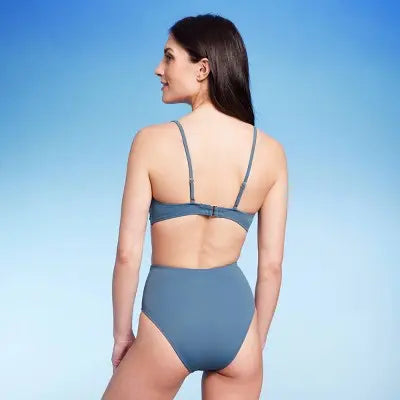 Shade & Shore Women's One Piece Swimsuit Monokini Cut Out Bead Swimwear