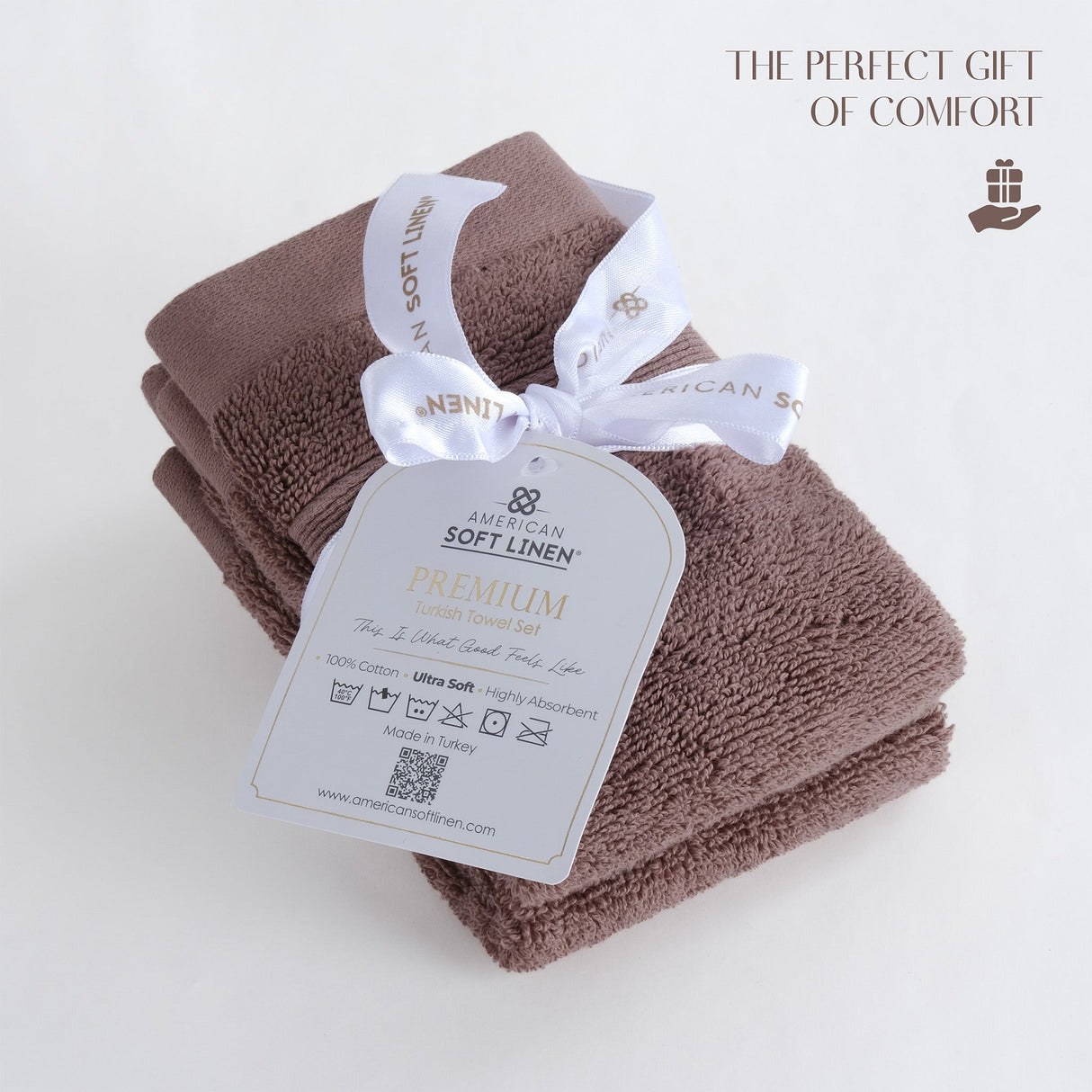 SIENA 4-Piece Turkish Cotton Luxury Washcloths Set – 700 GSM