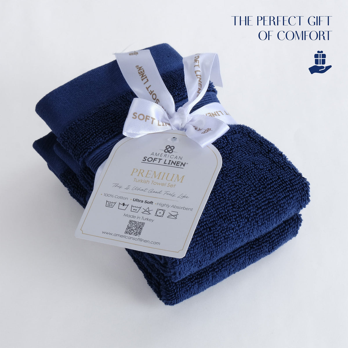 SIENA 4-Piece Turkish Cotton Luxury Washcloths Set – 700 GSM