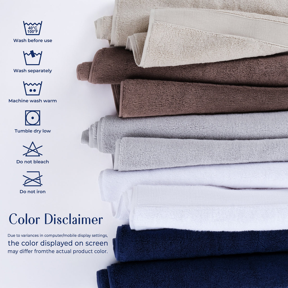 SIENA 4-Piece Turkish Cotton Luxury Washcloths Set – 700 GSM