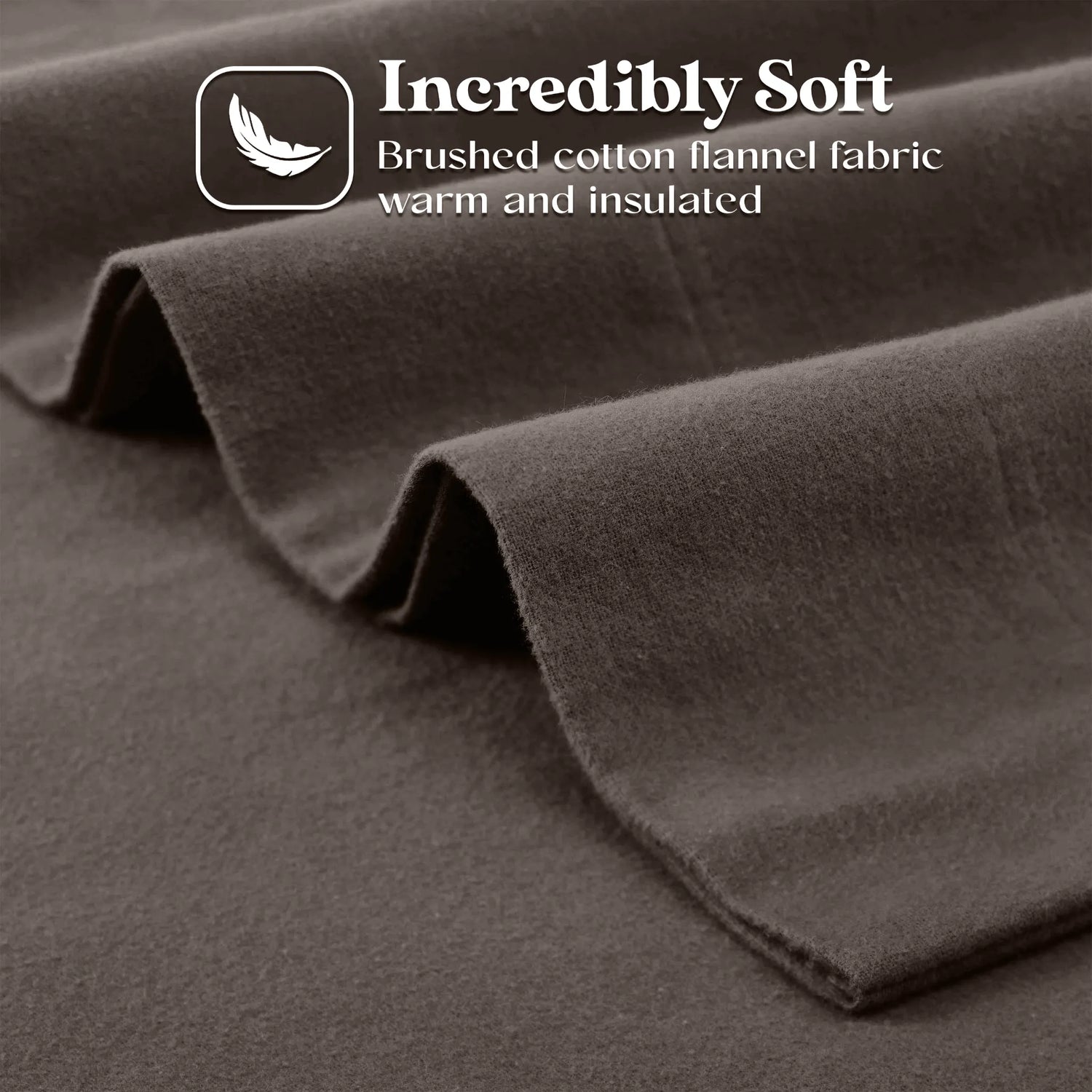 100% Cotton Flannel Solid Deep Pocket Bed Sheet Set - Sheet Set by Superior Brand