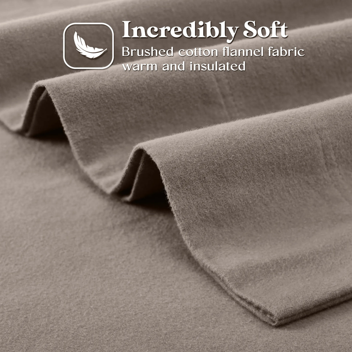 100% Cotton Flannel Solid Deep Pocket Bed Sheet Set - Sheet Set by Superior Brand