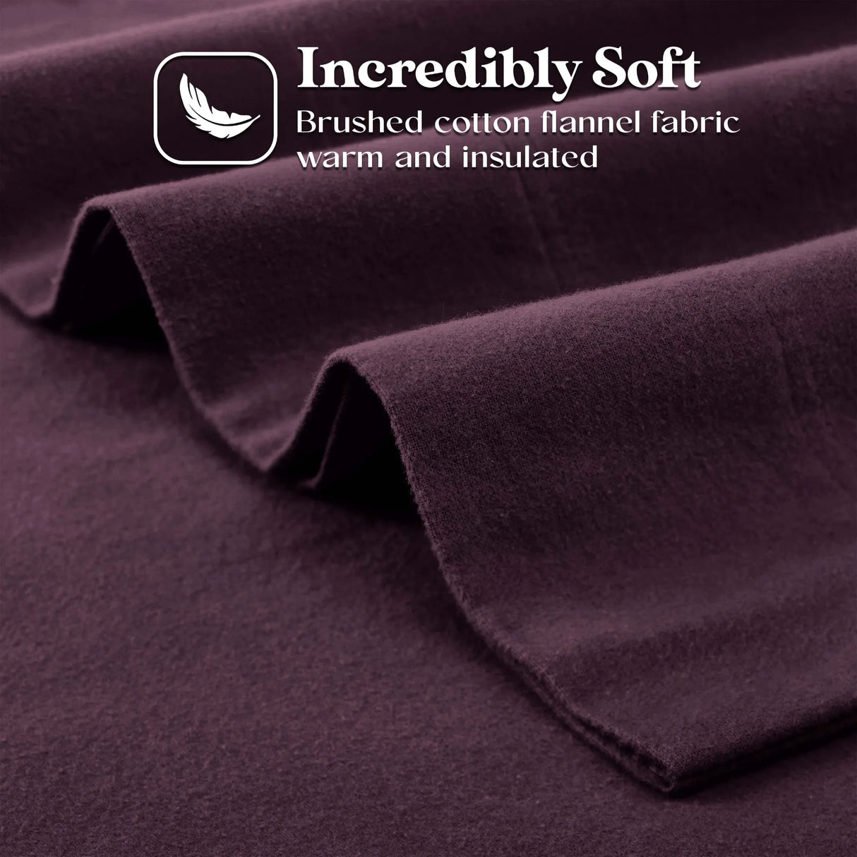 100% Cotton Flannel Solid Deep Pocket Bed Sheet Set - Sheet Set by Superior Brand