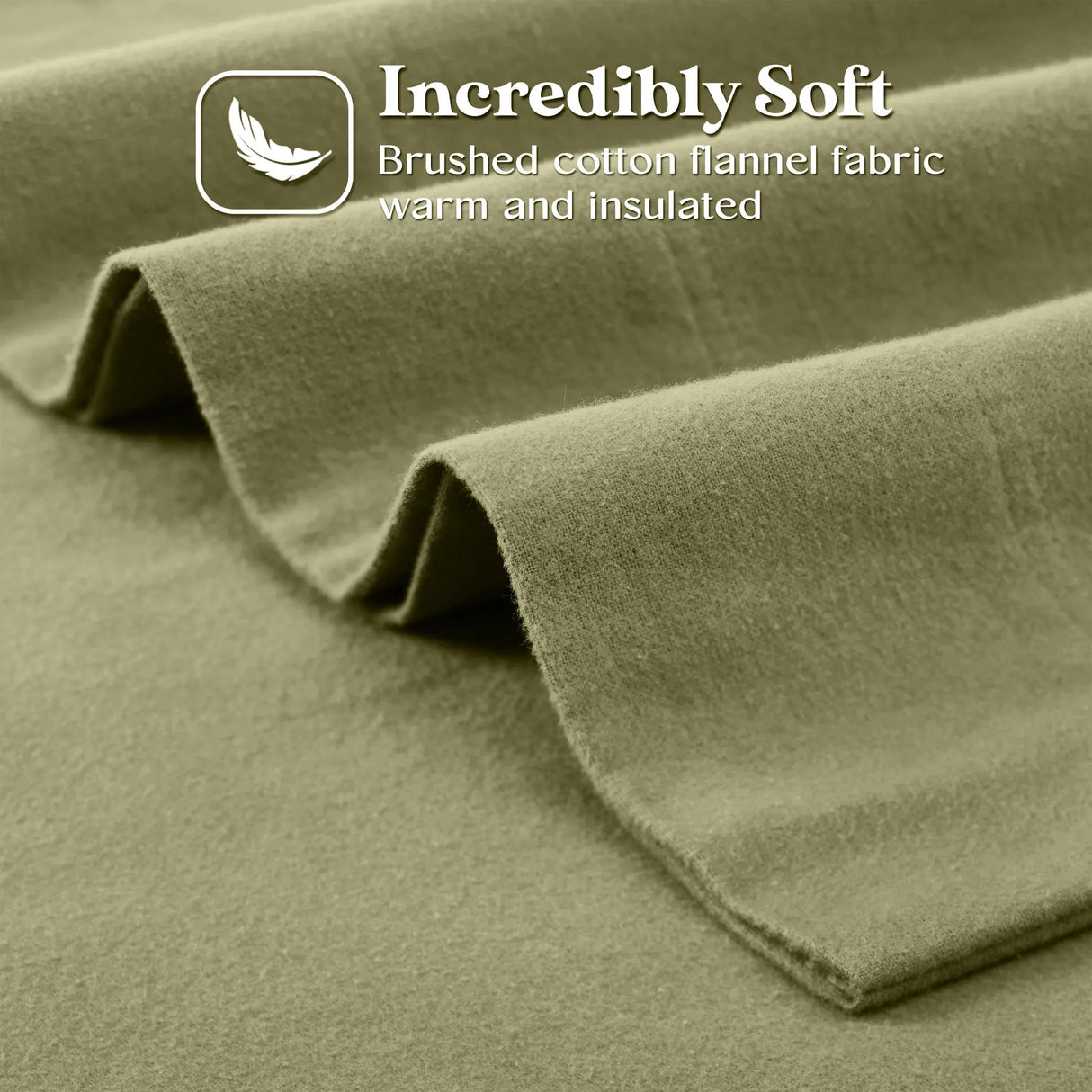 100% Cotton Flannel Solid Deep Pocket Bed Sheet Set - Sheet Set by Superior Brand