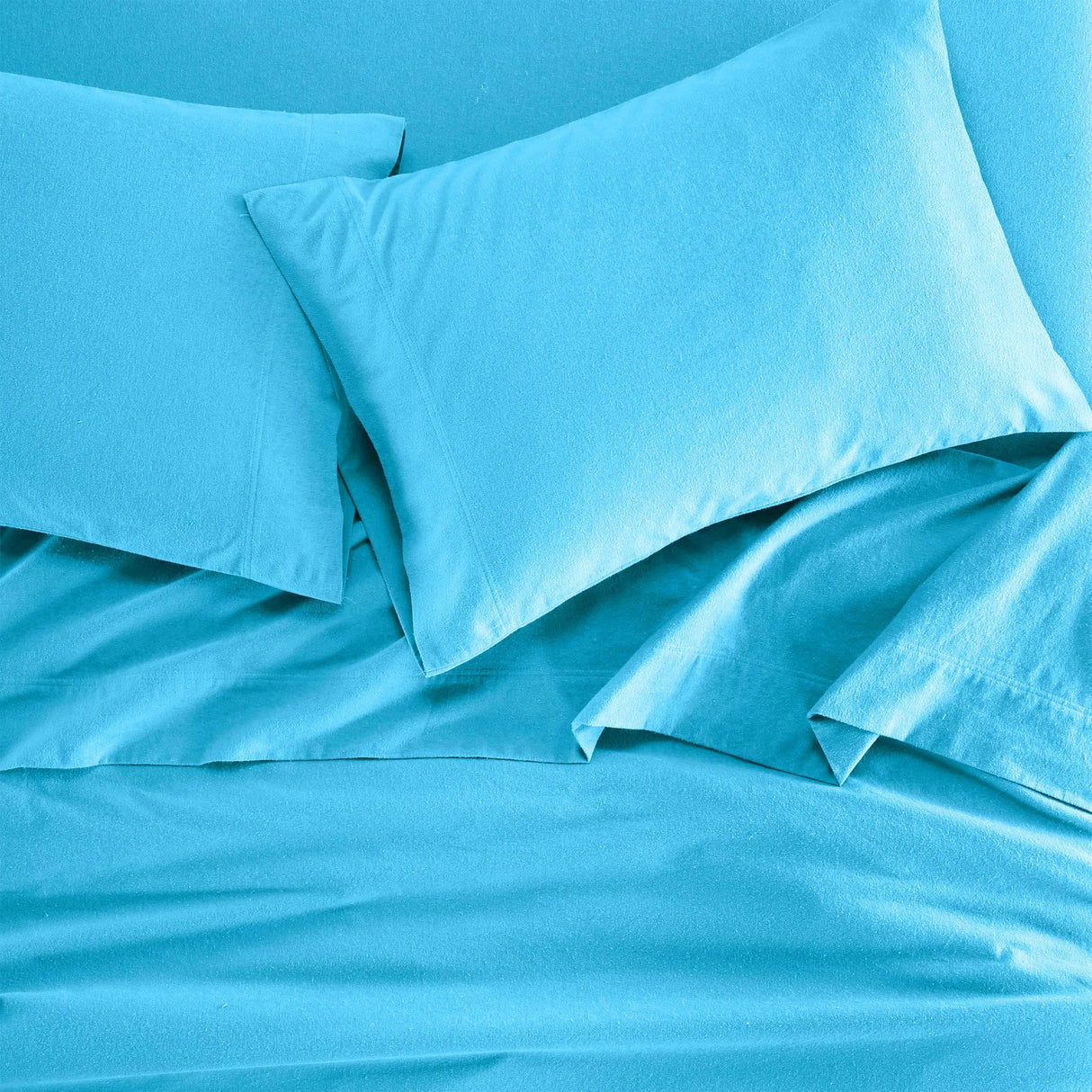 100% Cotton Flannel Solid Deep Pocket Bed Sheet Set - Sheet Set by Superior Brand