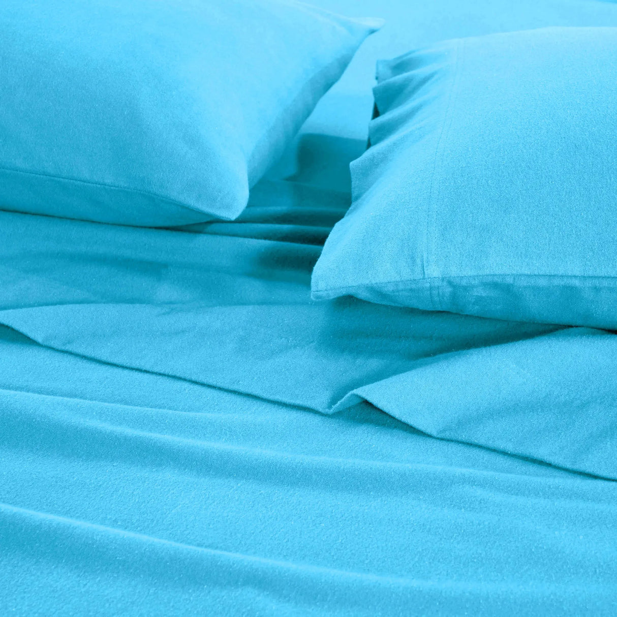 100% Cotton Flannel Solid Deep Pocket Bed Sheet Set - Sheet Set by Superior Brand