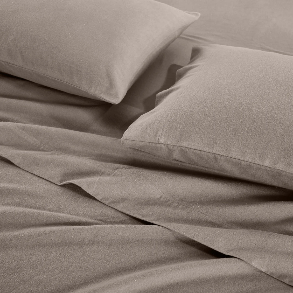 100% Cotton Flannel Solid Deep Pocket Bed Sheet Set - Sheet Set by Superior Brand