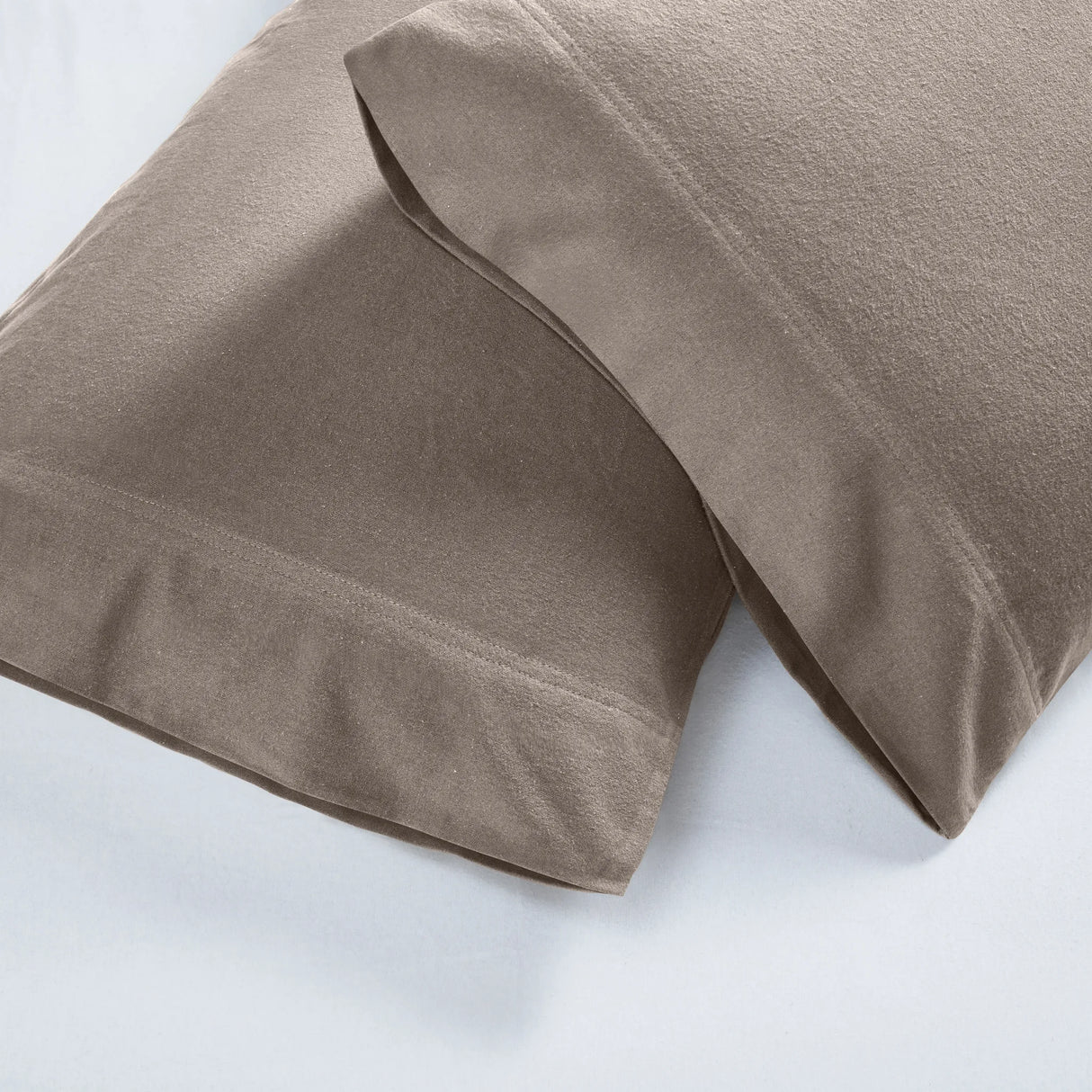 Solid Flannel Cotton Soft Fuzzy Pillowcases, Set of 2 - Pillowcases by Superior Brand