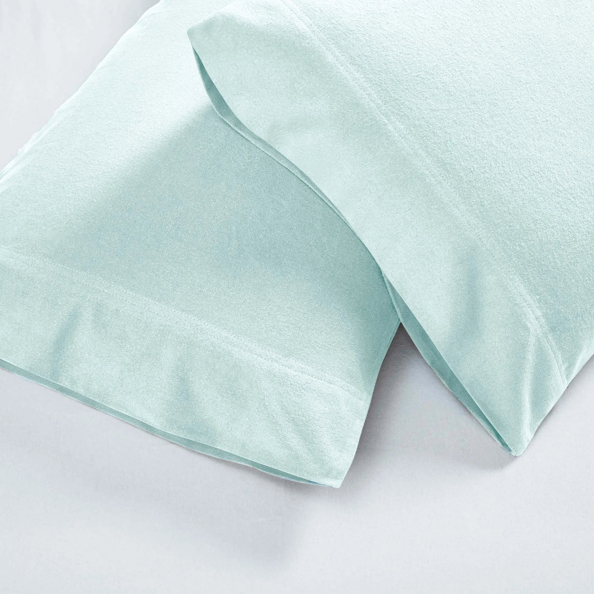 Solid Flannel Cotton Soft Fuzzy Pillowcases, Set of 2 - Pillowcases by Superior Brand