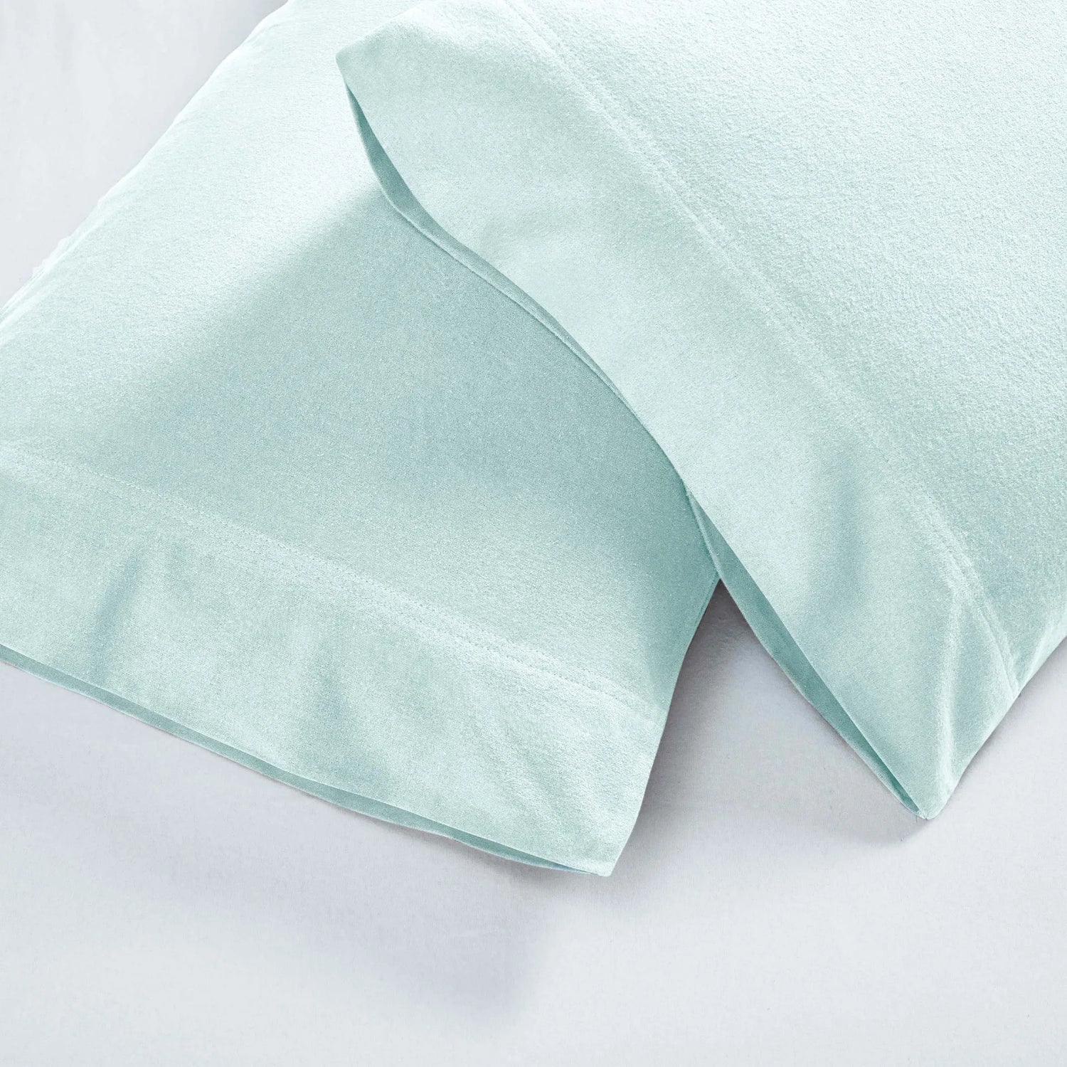 Solid Flannel Cotton Soft Fuzzy Pillowcases, Set of 2 - Pillowcases by Superior Brand