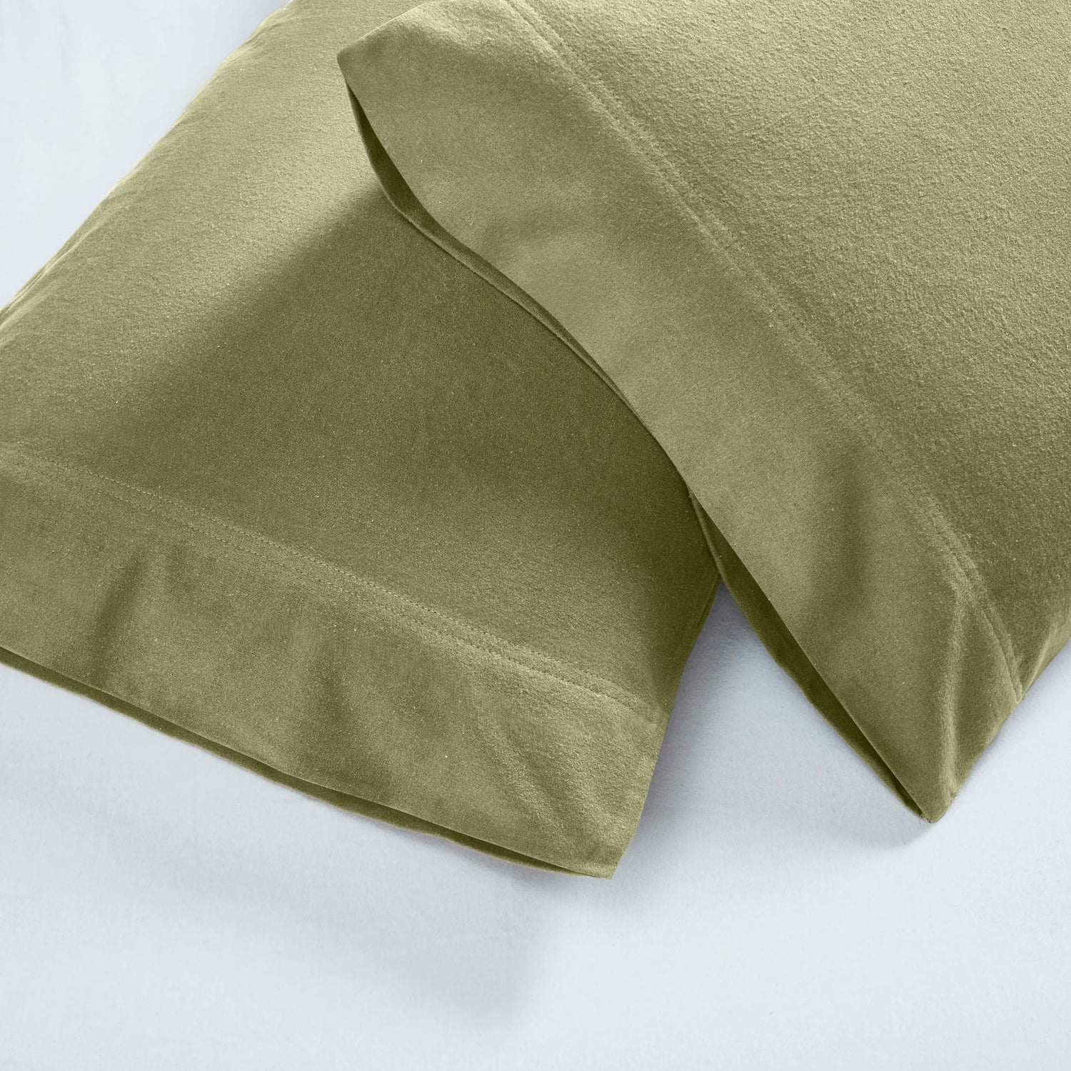 Solid Flannel Cotton Soft Fuzzy Pillowcases, Set of 2 - Pillowcases by Superior Brand