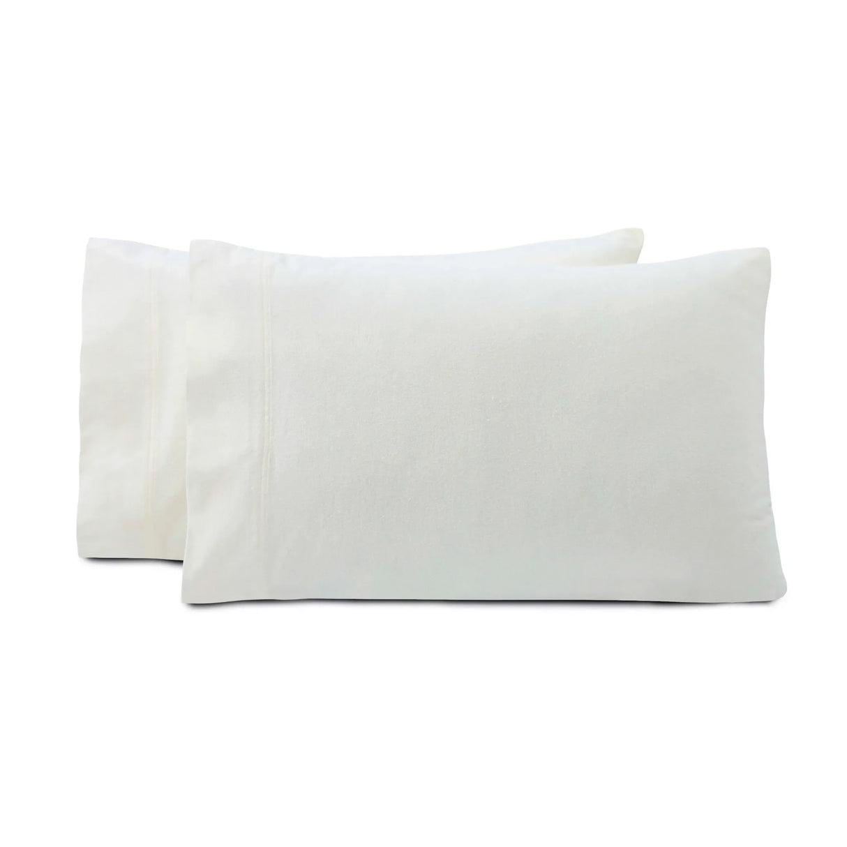Solid Flannel Cotton Soft Fuzzy Pillowcases, Set of 2 - Pillowcases by Superior Brand